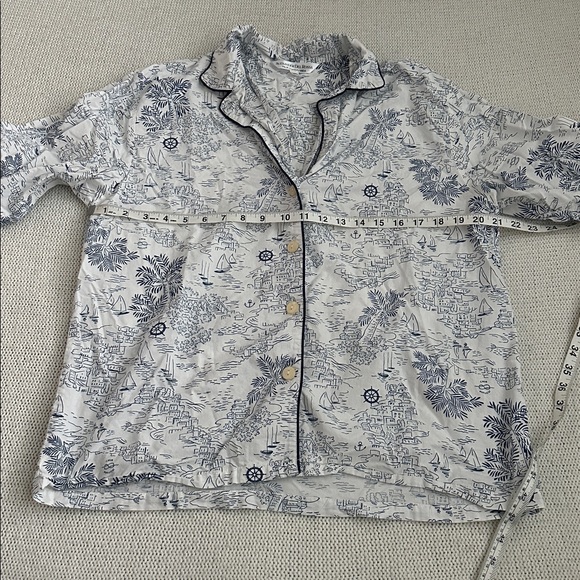 Alexander Del Rossa 100% Cotton Palm Beach Nautical Pajamas Size Medium - Picture 3 of 12